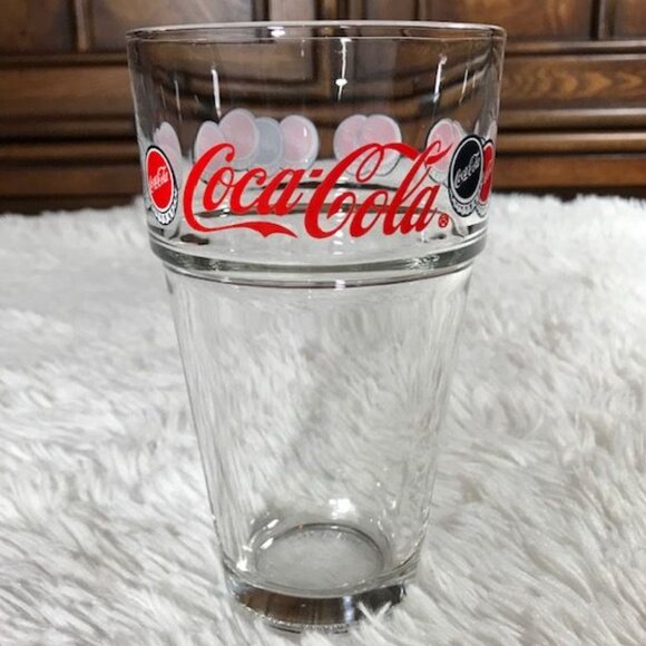 NWOT Set of 4 Vintage Coca-Cola Bottlecap Drinking Glasses - Picture 3 of 10